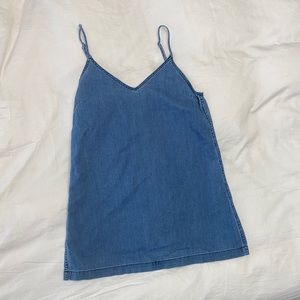 Summer WILFRED FREE halter jean dress Size S